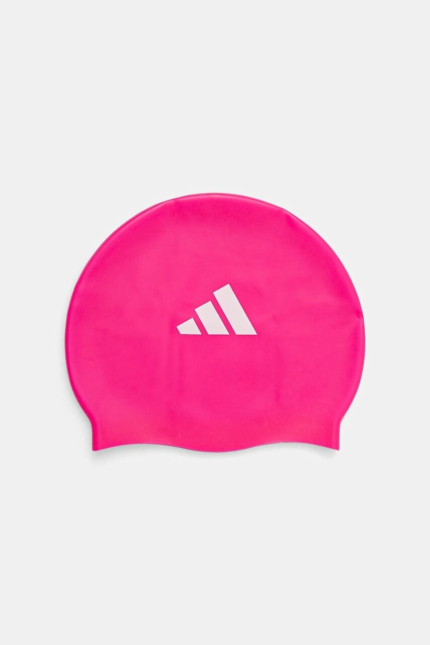 Detská plavecká čiapka adidas Performance ružová farba, JX3868
