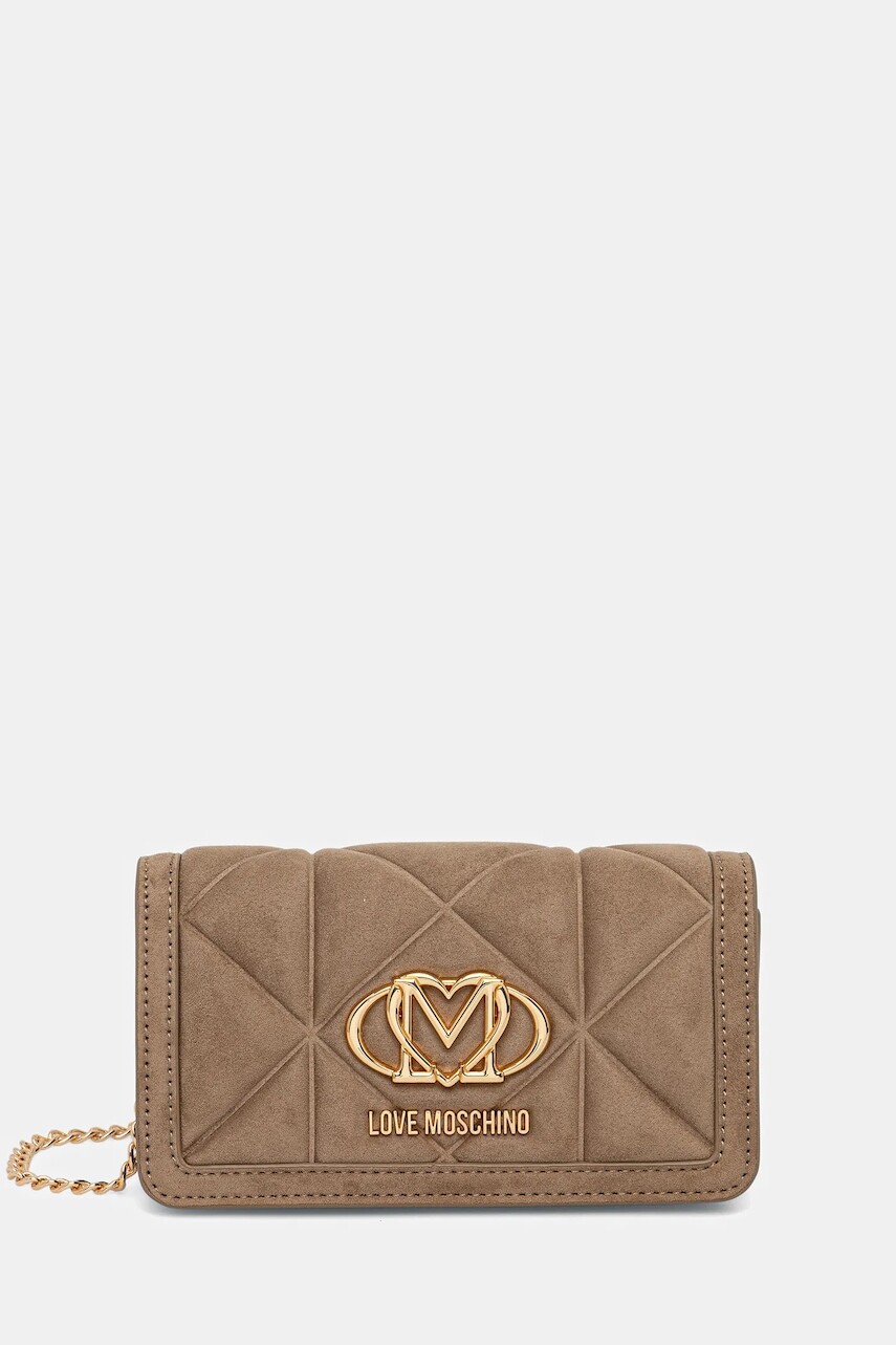 Kabelka Love Moschino zelená farba, JC5640PP0NKE0105