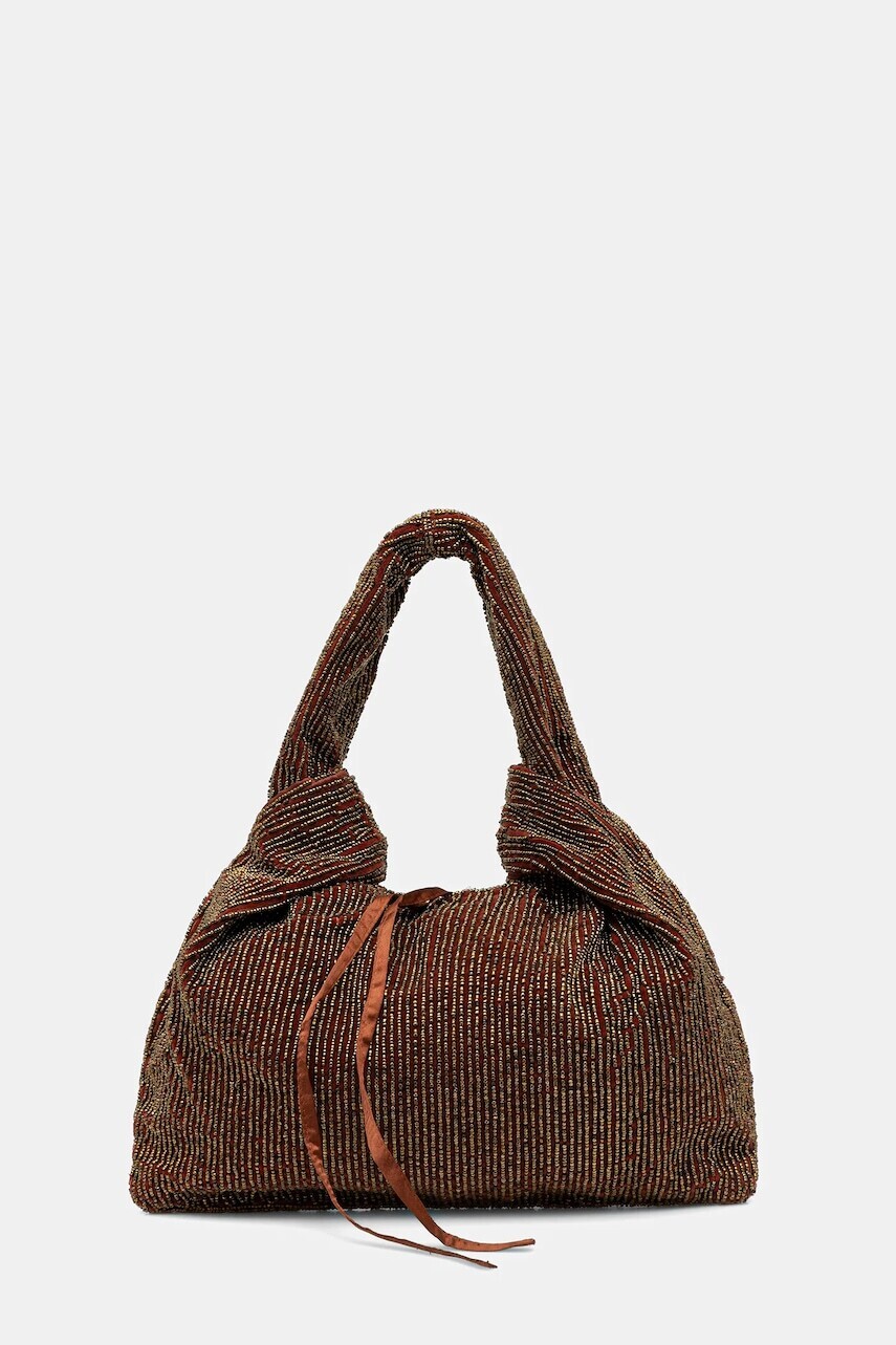 Bavlnená taška Hoss Intropia hnedá farba, 2052040