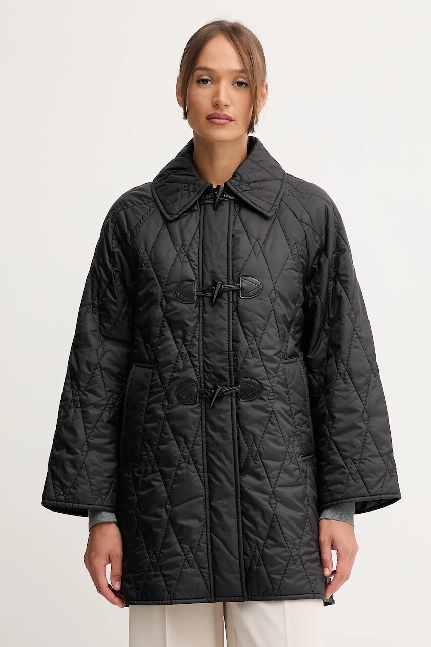 Bunda Barbour COSETTE čierna farba, prechodná, LQU1845
