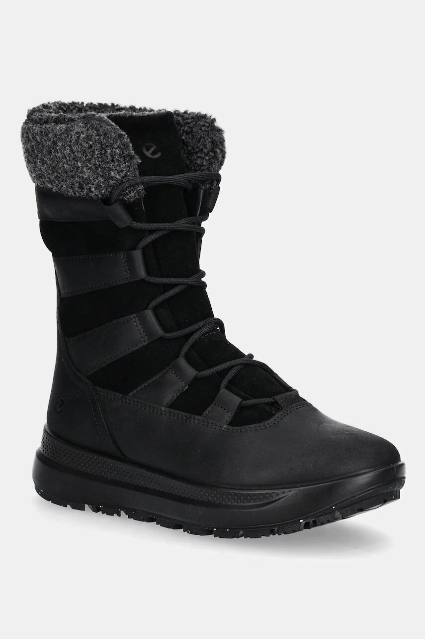 Kožené snehule Ecco Solice Mid Wp 200G Pl čierna farba, 420213-51052