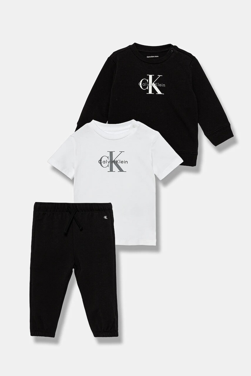 Sada pre bábätká Calvin Klein Jeans čierna farba, IN0IN00336