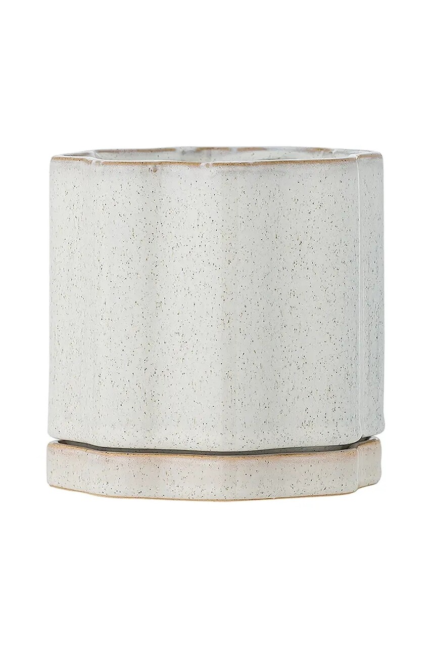 Kvetináč Bloomingville Argyle 13 x 13 cm šedá farba