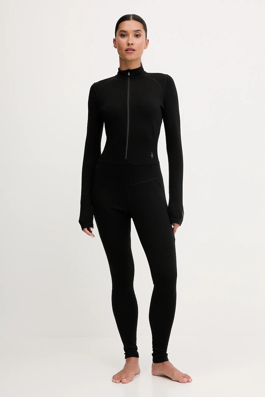 Funkčný vlnený overal Smartwool čierna farba, SW002985