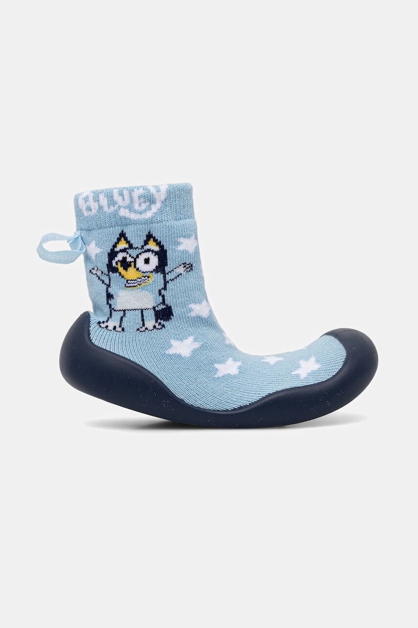 Detské protišmykové ponožky Garvalin modrá farba, 251850