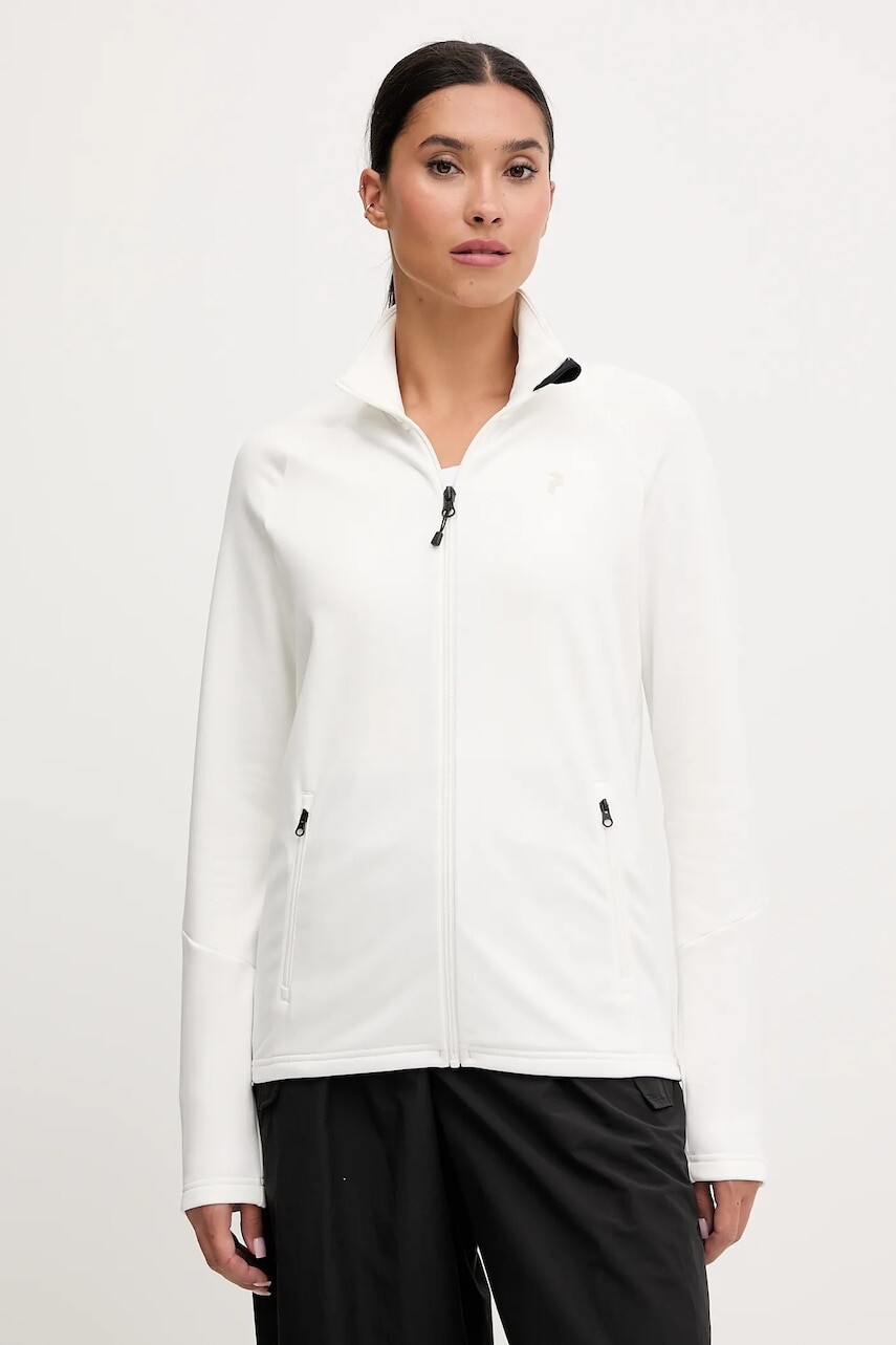 Mikina Peak Performance Rider béžová farba, jednofarebná, G80572