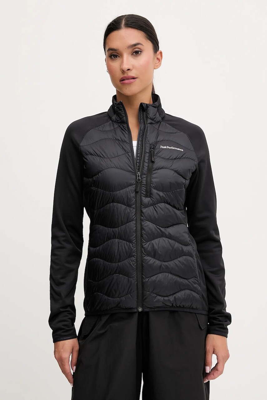 Páperová bunda Peak Performance HELIUM čierna farba, prechodná, G79839