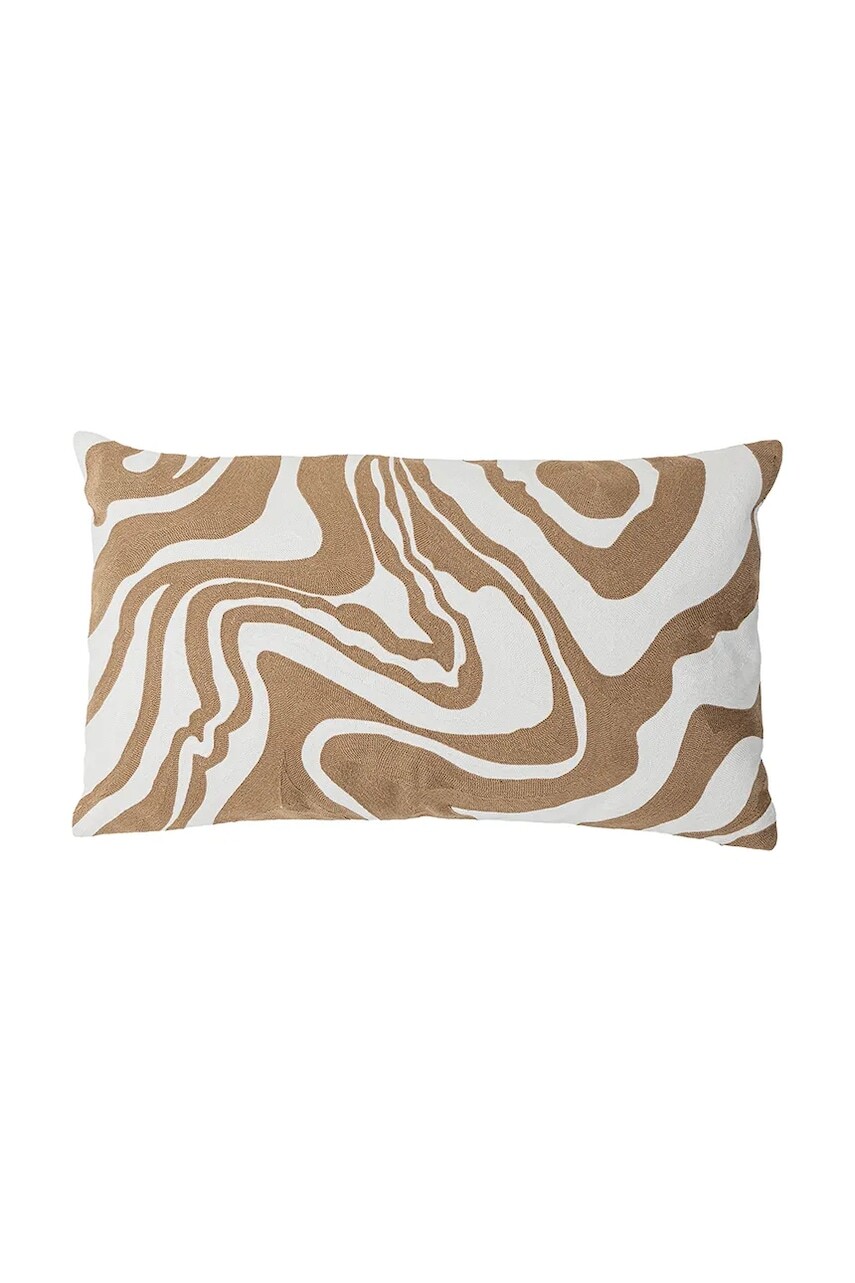 Dekoračný vankúš Bloomingville Aba 60 x 35 cm béžová farba