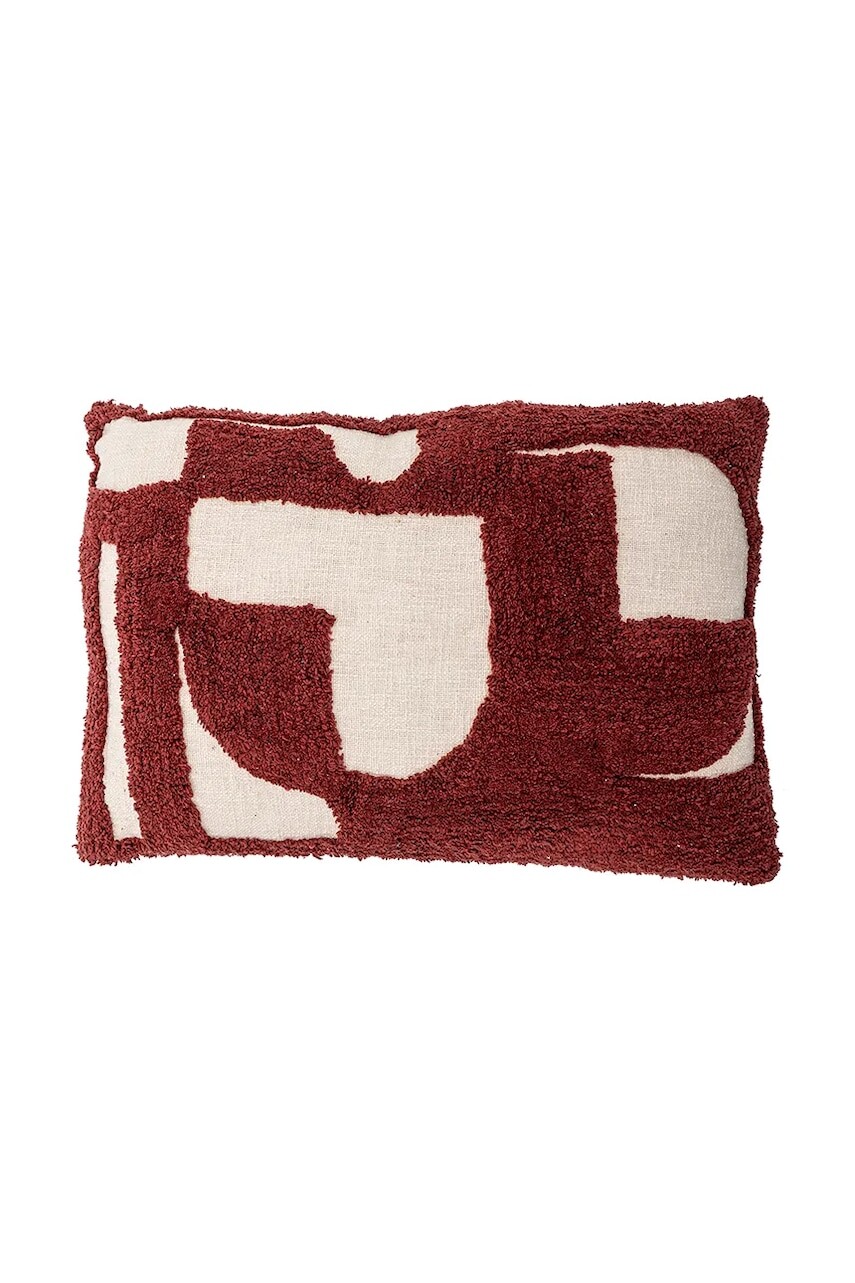 Dekoračný vankúš Bloomingville Olica 60 x 40 cm červená farba