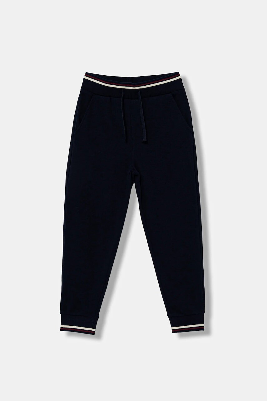 Detské tepláky United Colors of Benetton tmavomodrá farba, jednofarebné, 32N4CF06E