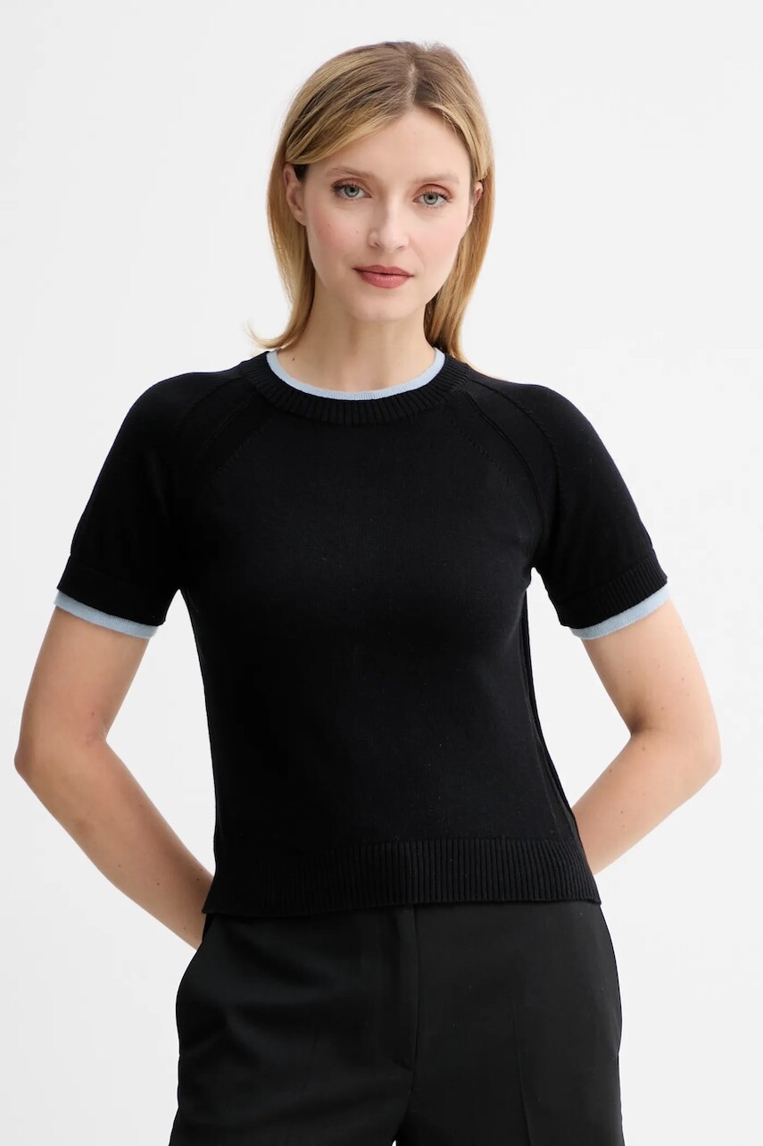 Sveter s prímesou kašmíru MAX&Co. čierna farba, ľahký, 2526366083200