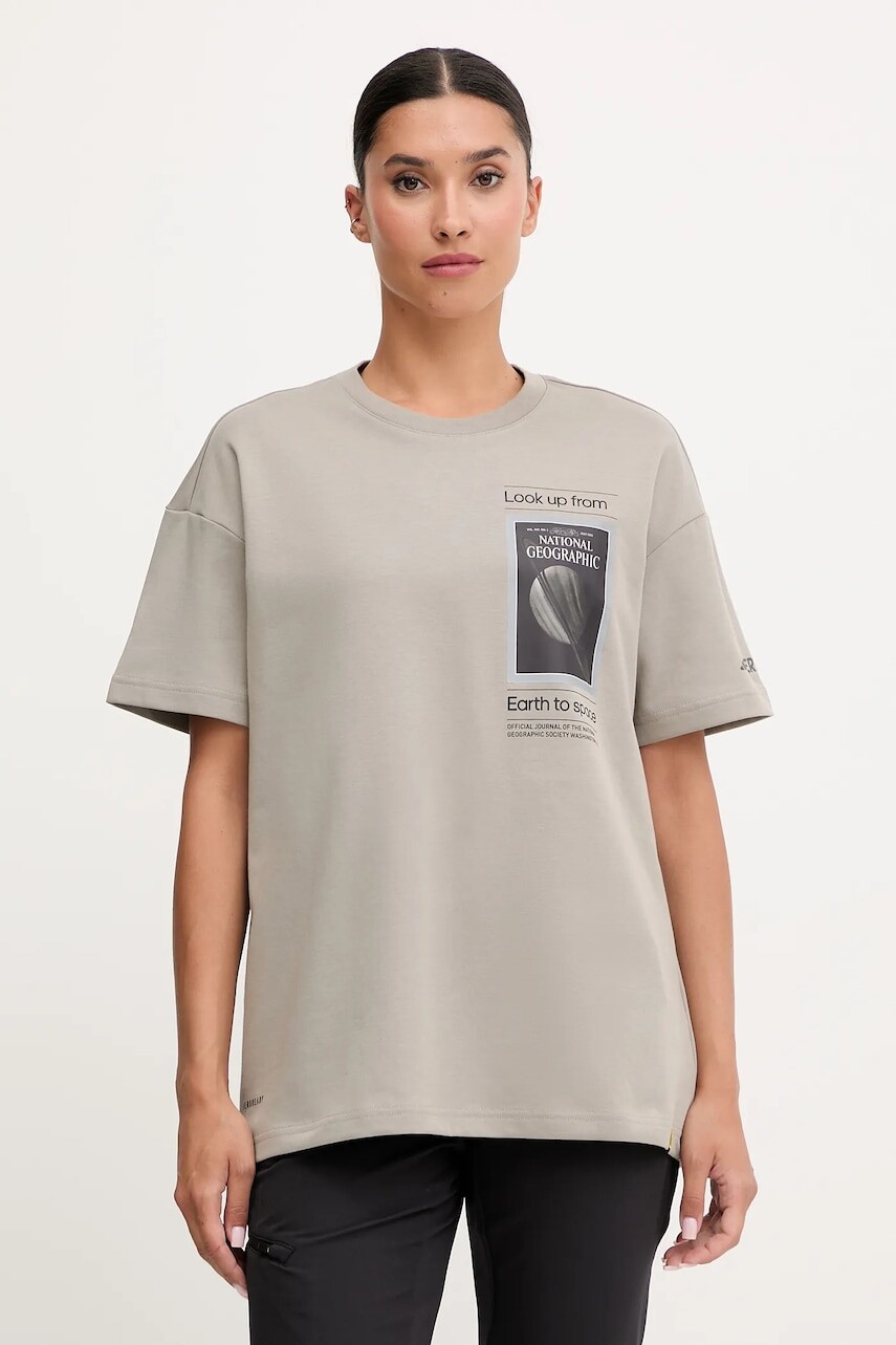 Športové tričko adidas TERREX béžová farba, KC2350