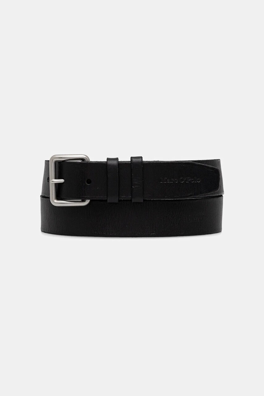 Kožený opasok Marc O'Polo čierna farba, 50827749501103