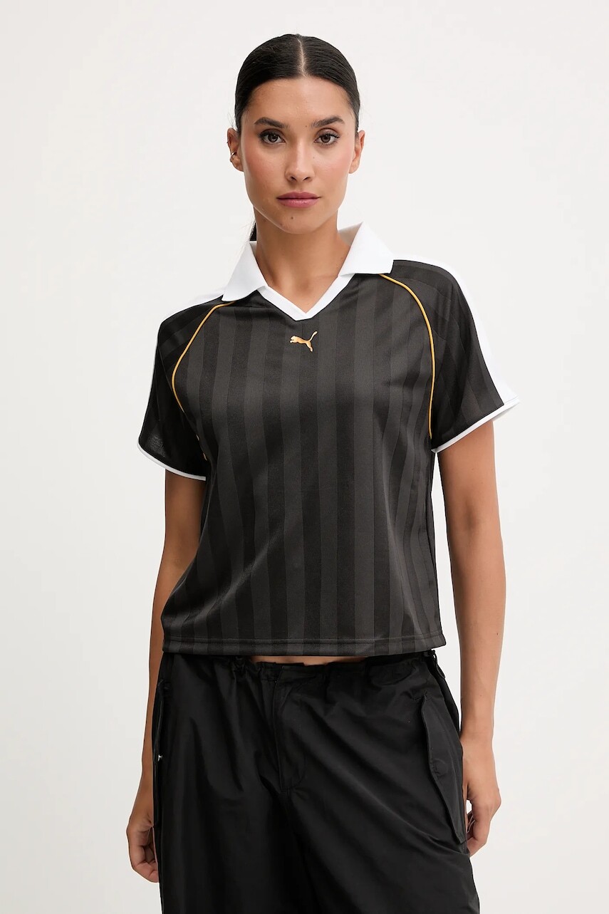 Polo tričko Puma dámske, čierna farba, 632157