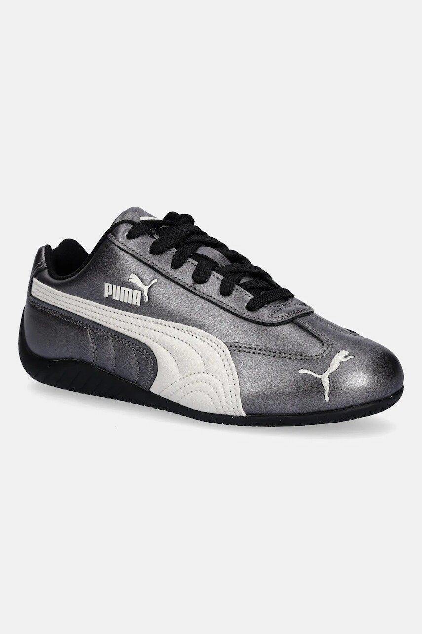 Kožené tenisky Puma Speedcat strieborná farba, 403689