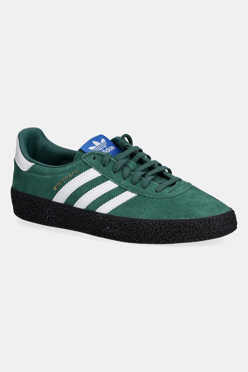 Semišové tenisky adidas Originals Montreal RM zelená farba, JS1335