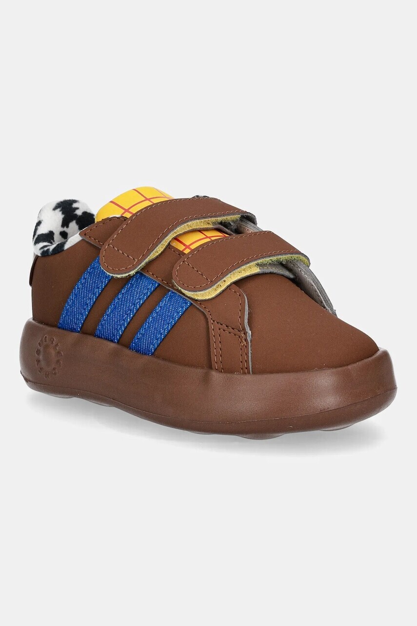 Detské tenisky adidas GRAND COURT TOYSTORY hnedá farba, JR5629