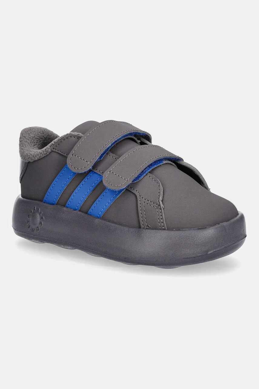 Detské tenisky adidas GRAND COURT BALOO šedá farba, JR5632