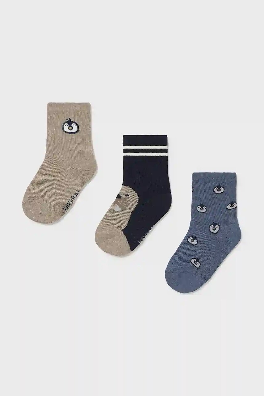 Kabát s prímesou vlny Mayoral 3-pak tmavomodrá farba, 10008