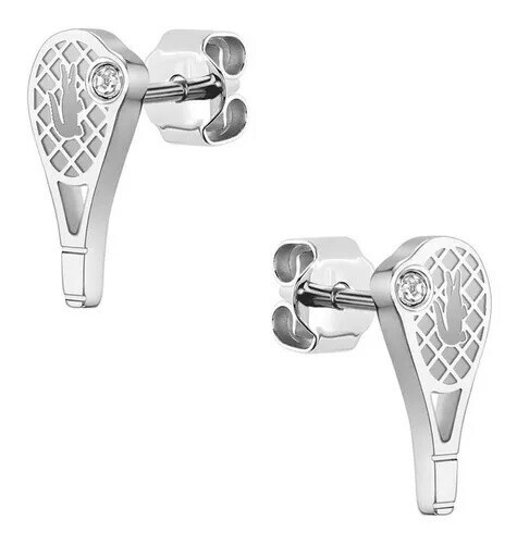 Lacoste Oceľové náušnice Tenisová raketa Winna 2040039