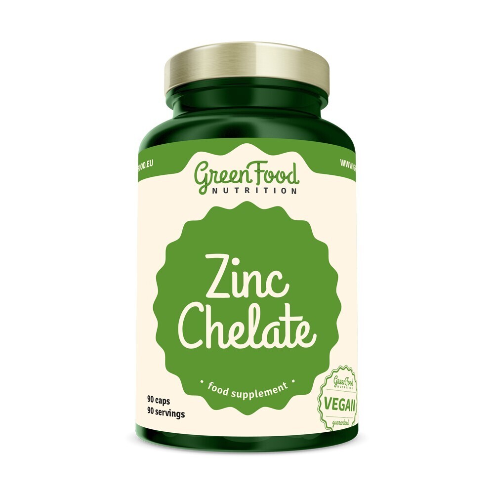 GREENFOOD Zinok chelát 90 kapsúl