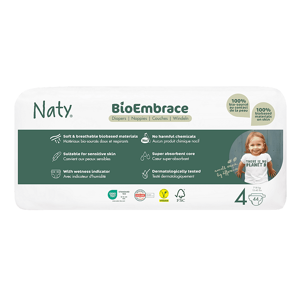 ECO BY NATY Bioembrácia maxi plienky economy pack 7 - 18 kg 44 kusov