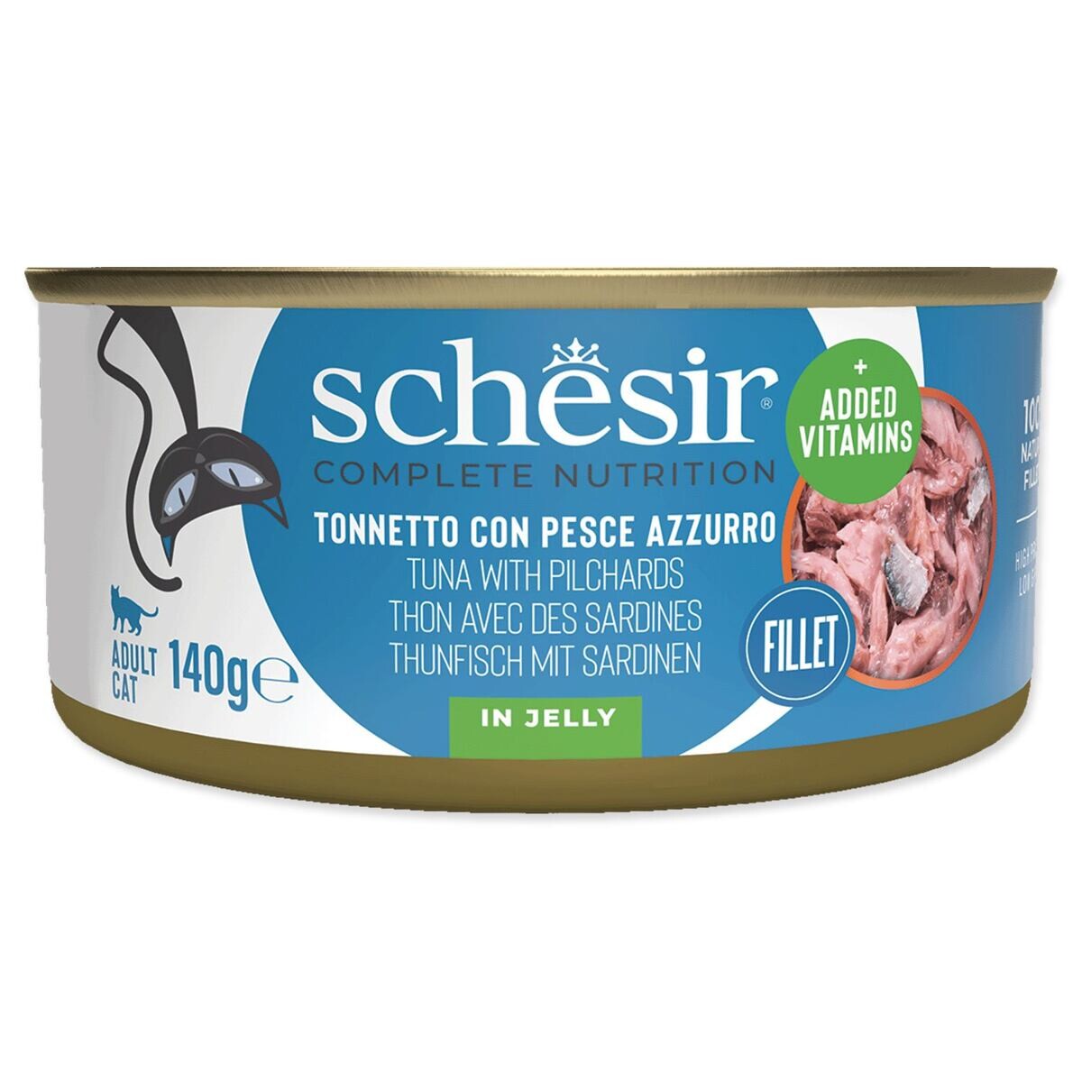 Schesir v želé 6 x 140 g - tuniak so sardinkami