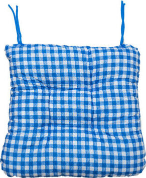 TEXTILOMANIE Podsedák na stoličku Soft kocka modrý