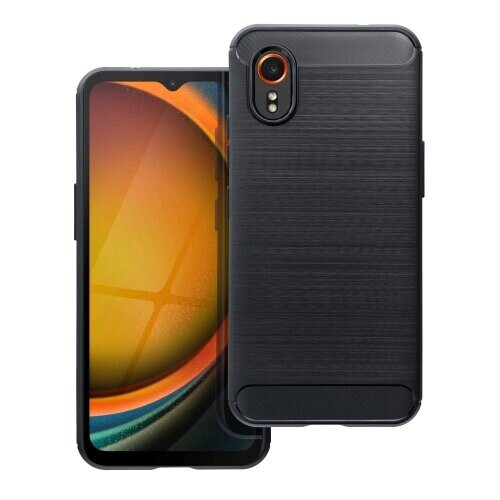 Puzdro Carbon Lux TPU Samsung Galaxy Xcover 7 - čierne