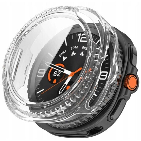 Tech-Protect Defense puzdro so sklom na Samsung Galaxy Watch 8 Classic (46mm), priesvitné