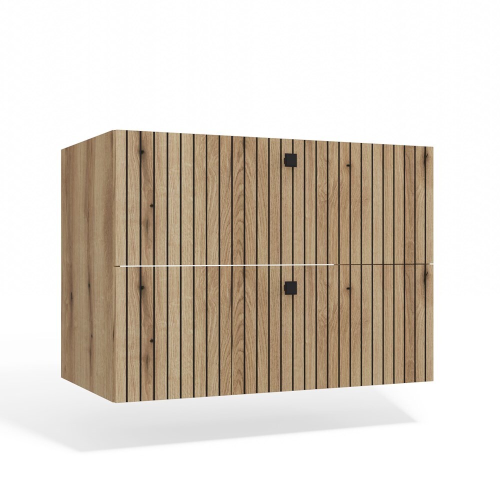 Závěsná skříňka pod umyvadlo TIGO 2S 80 cm dub evoke