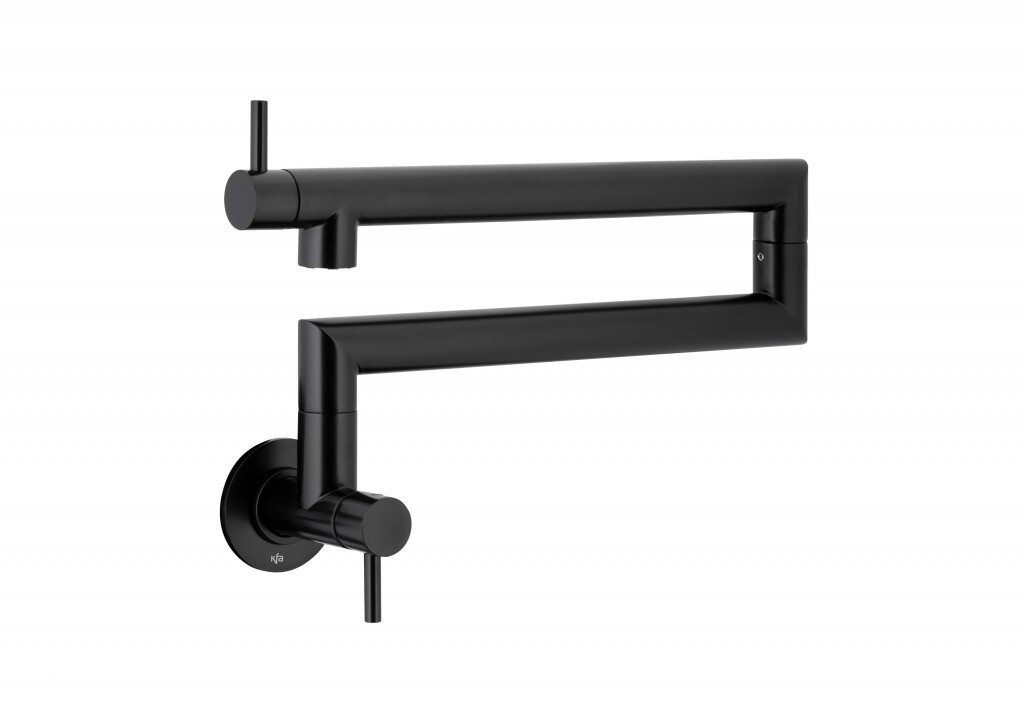 KFA KFA - Batéria DUERO na plnenie hrncov, drezová nástenná s kĺbom, čierna 6623-030-81