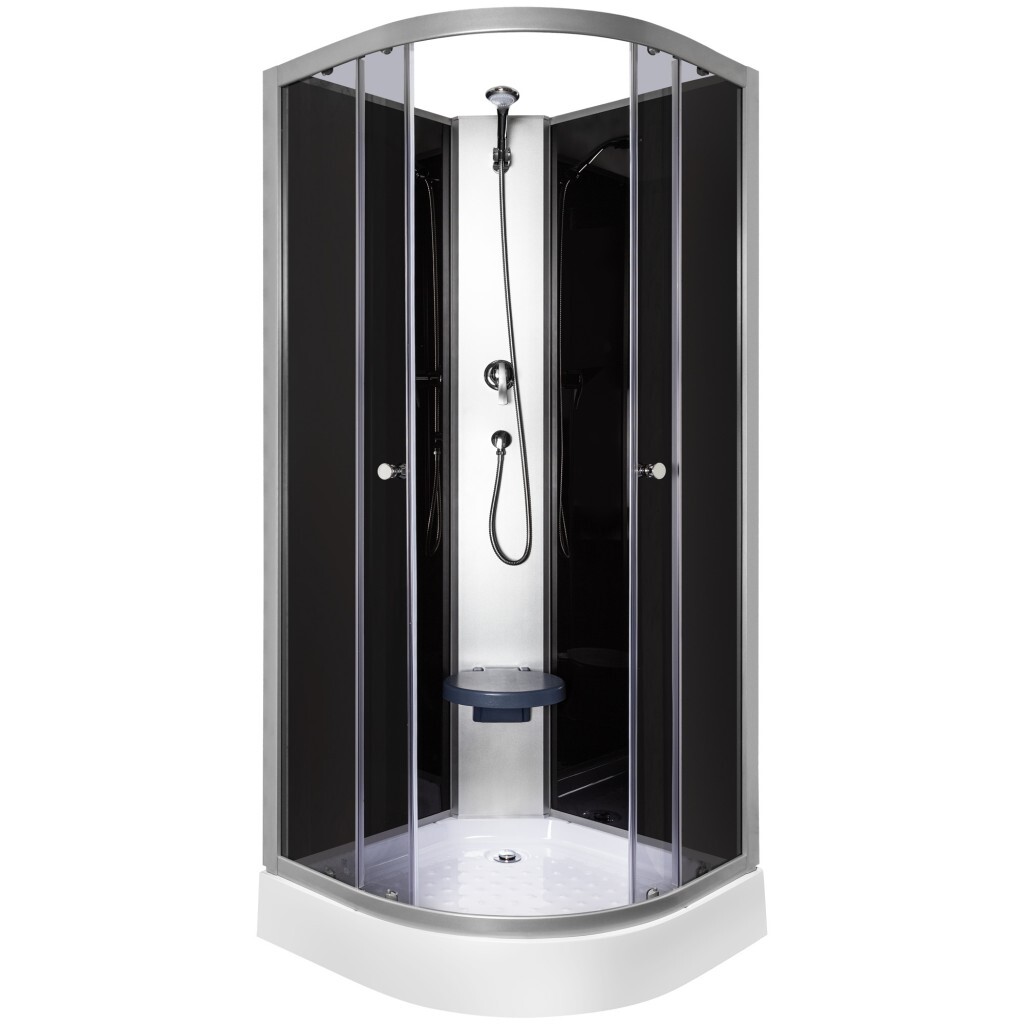KERRA - Sprchovací kút Evora 80 (čierny) 5907548118820