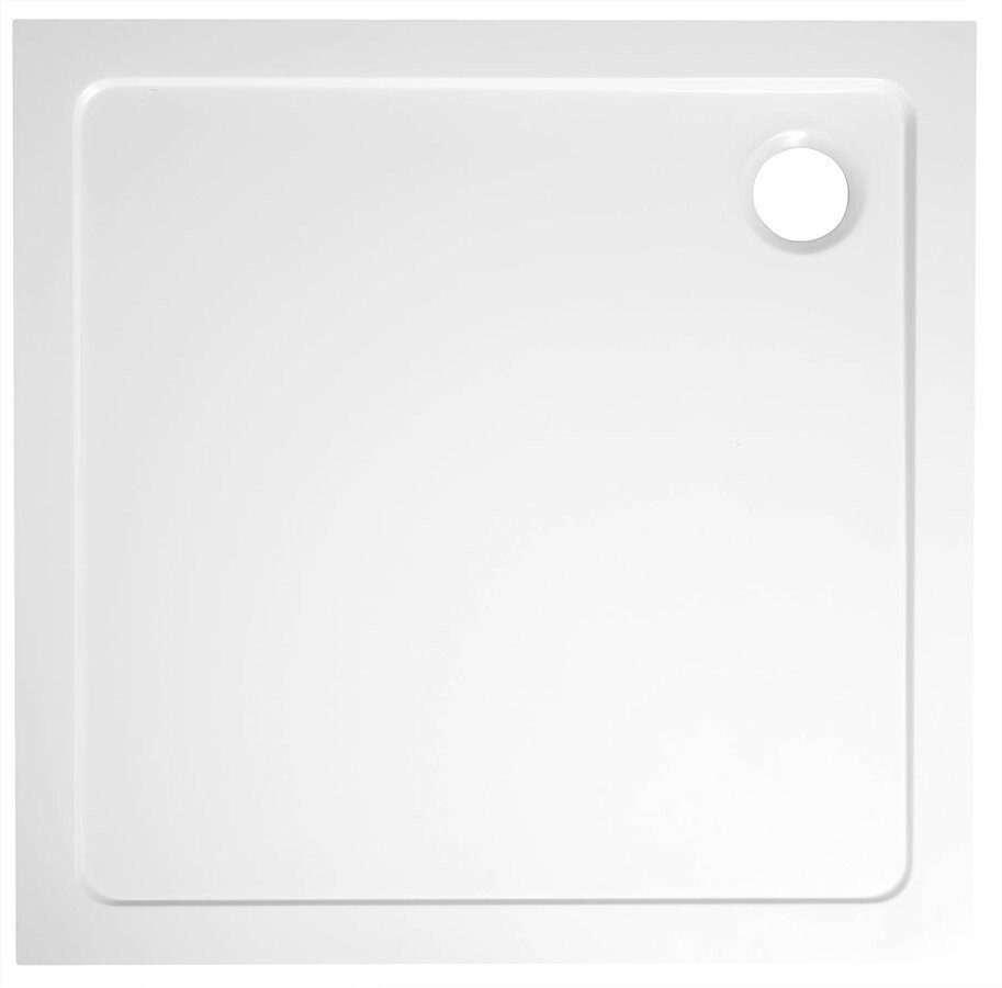 AQUALINE - TECMI vanička z liateho mramoru, štvorec 70x70cm, biela PQ007