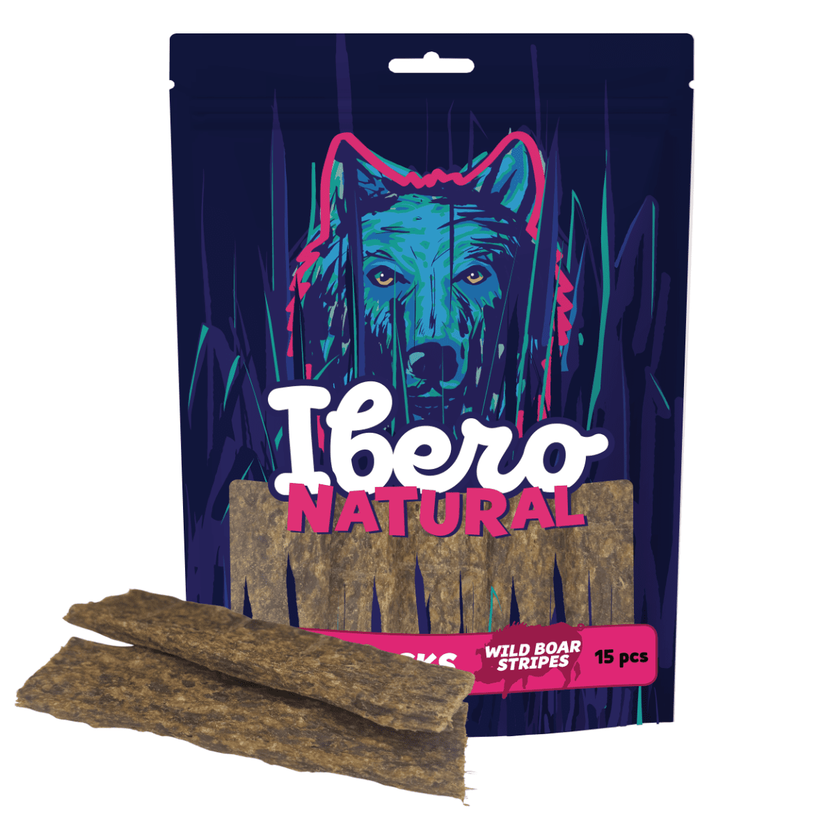 Ibero Meat Snacks Wild Boar Stripes - 15ks