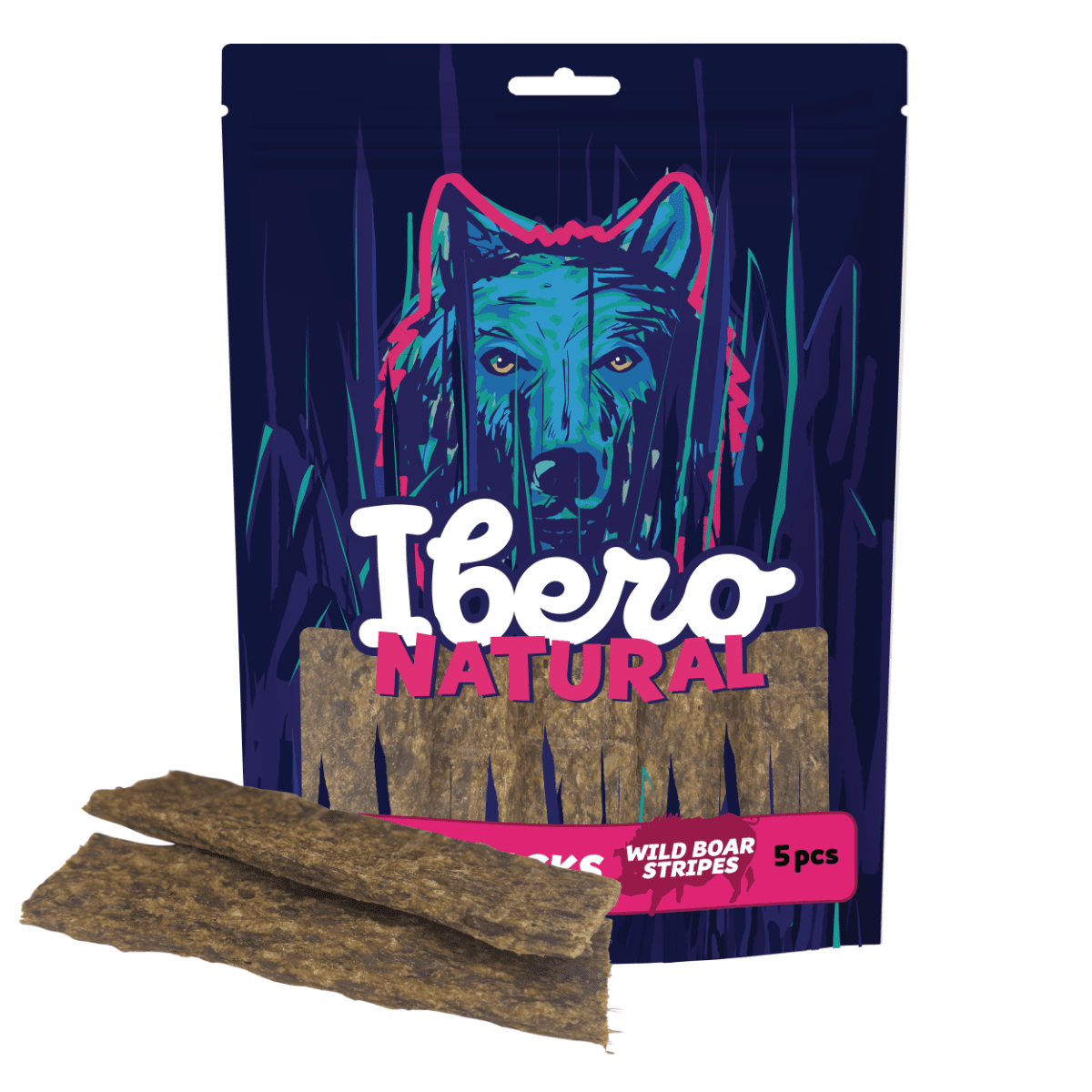 Ibero Meat Snacks Wild Boar Stripes - 5ks