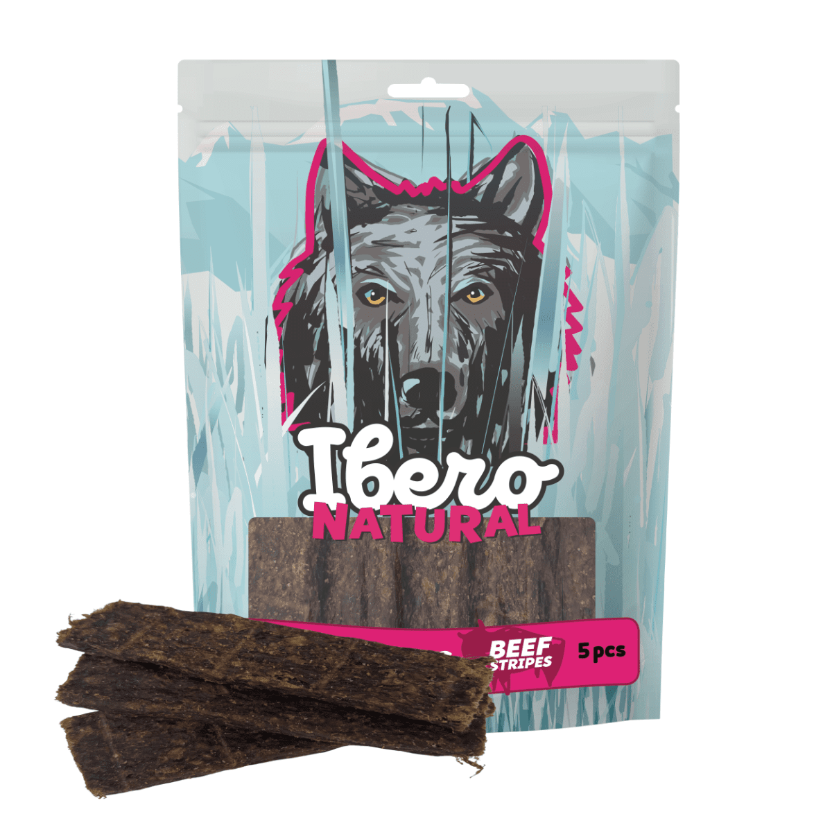 Ibero Cold Meat Snacks Beef Stripes - 5ks