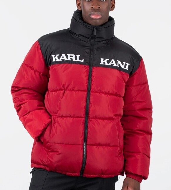 Zimná bunda Karl Kani Retro Essential Puffer Jacket Red - S
