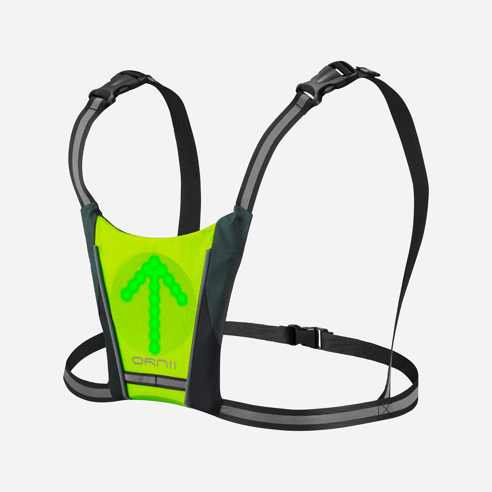 Blikajúca cyklistická vesta čierno-žltá