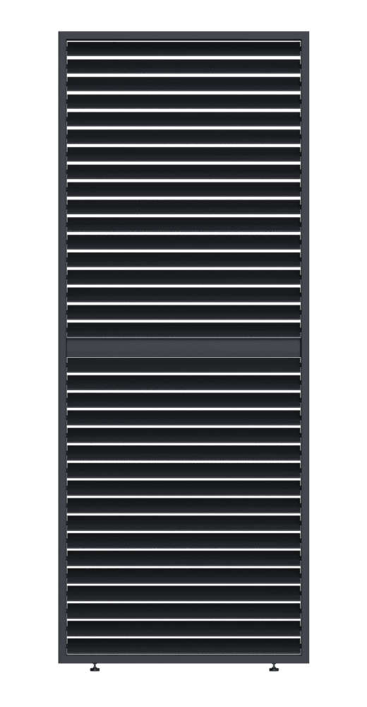Sklápací hliníkový panel zatienenia pre bioklimatickú pergolu Rojaplast