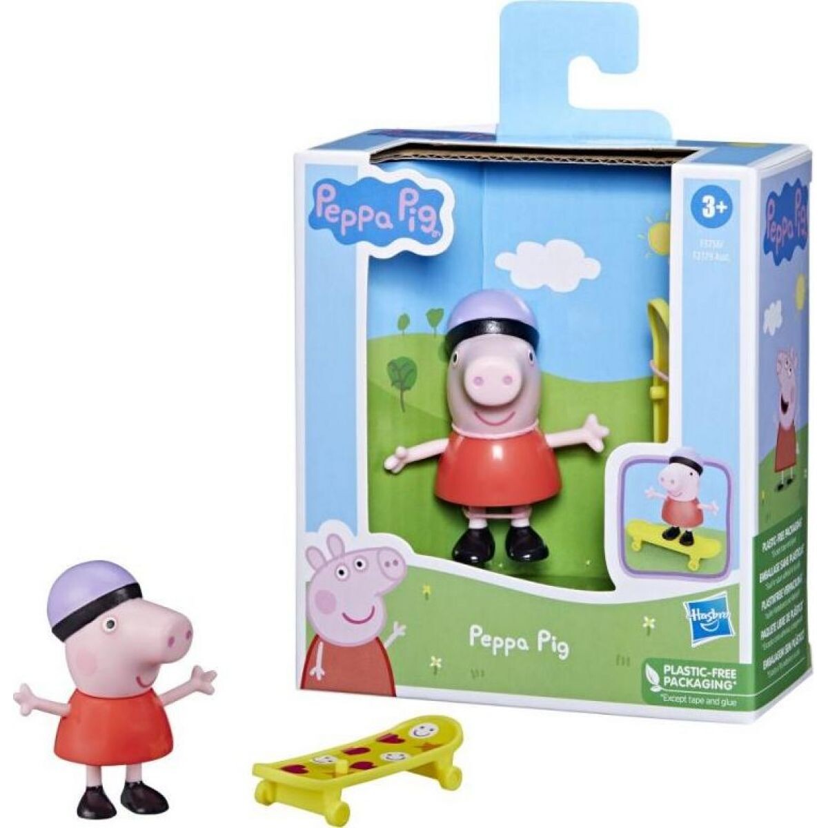 Hasbro Prasátko Peppa Priatelia Peppa Pig so skateboardom