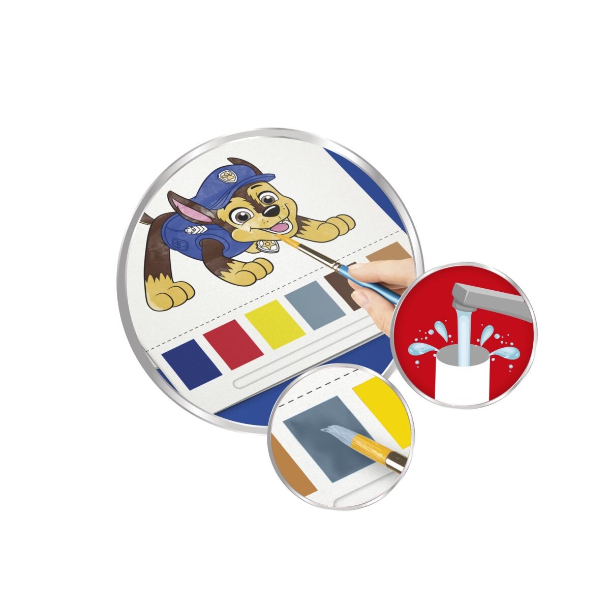 Tlapková patrola blok k omaľovánkami a farbami