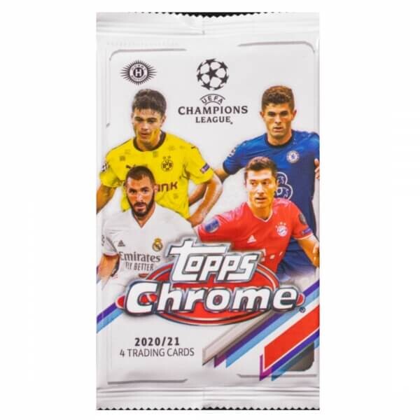 Panini 2020-2021 Topps UEFA Champions League Chrome Hobby Balíček - futbalové karty