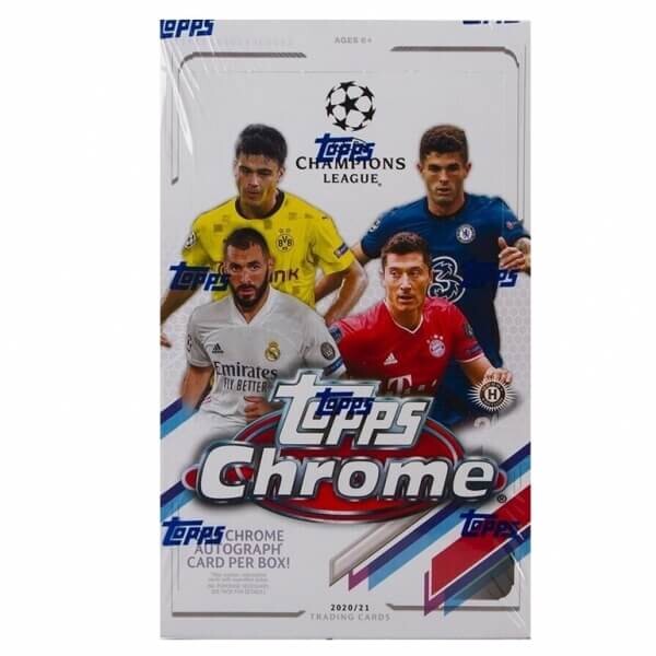 Panini 2020-2021 Topps UEFA Champions League Chrome Hobby Box - futbalové karty