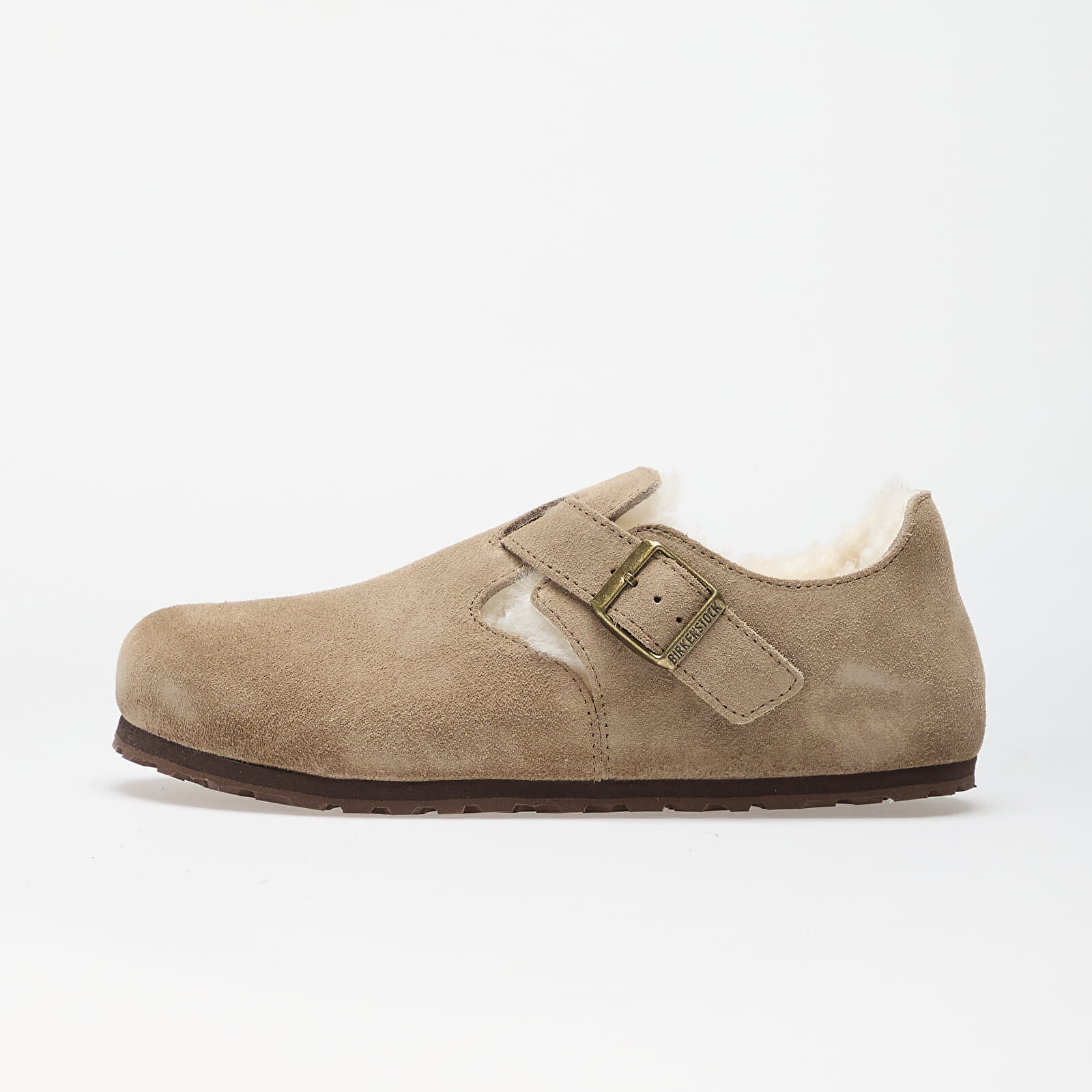 Tenisky Birkenstock London Shearling Suede Leather Taupe EUR 36