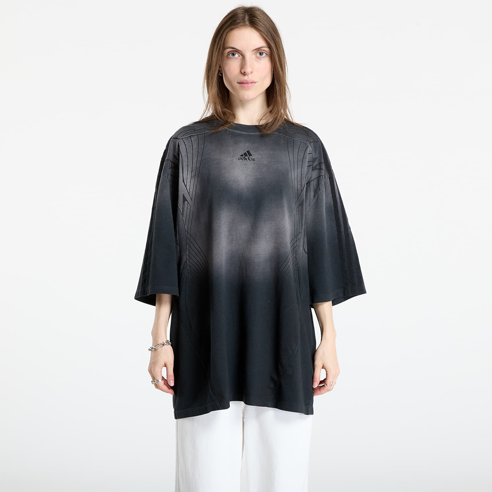 Tričko adidas Adilenium Season 4 Teamgeist Oversized Washed T-Shirt Black/ Grey Six L