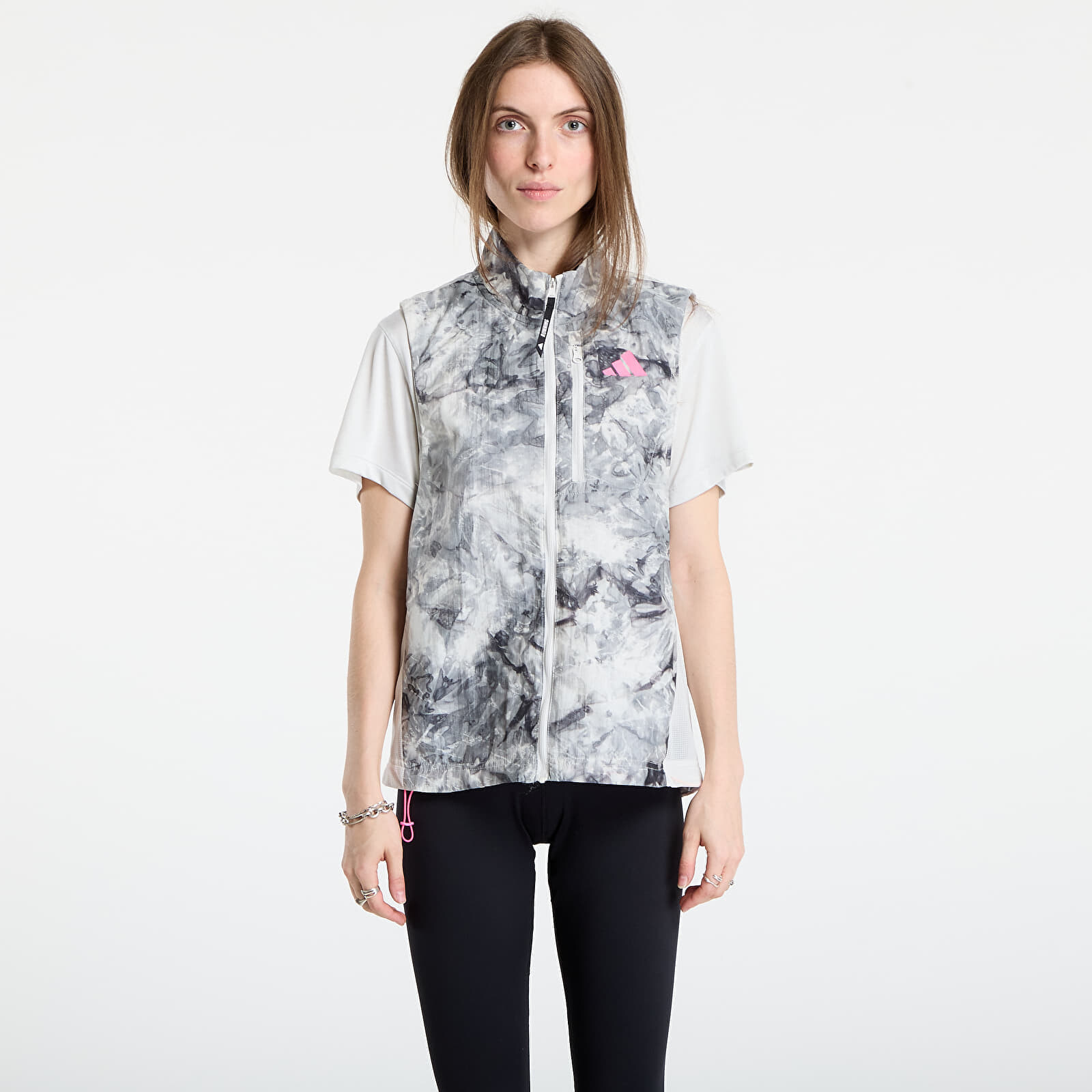 Vesta adidas Own The Run Spray Dye Vest Orbit Grey/ Cardboard L