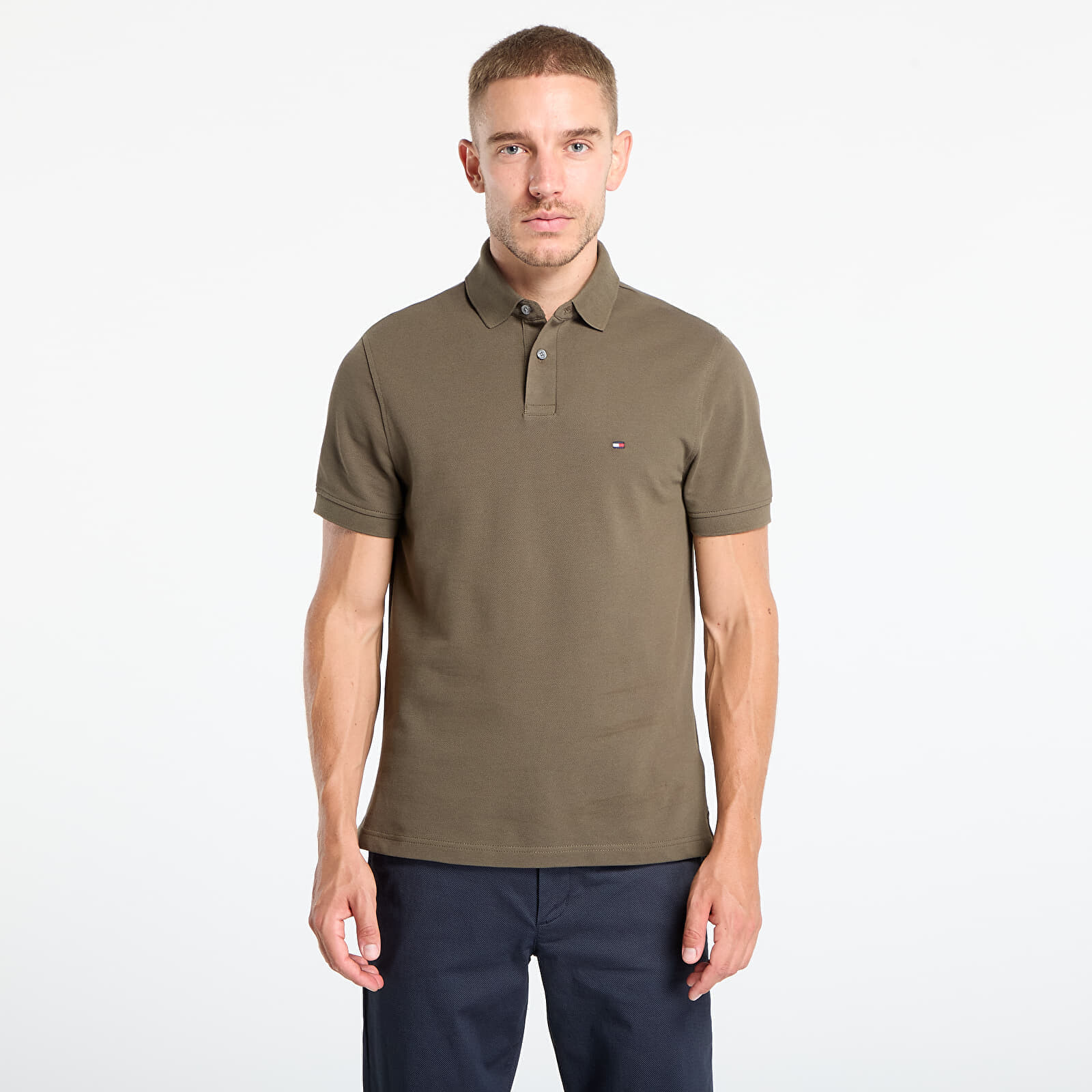 Tričko Tommy Hilfiger 1985 Regular Polo Army Green L