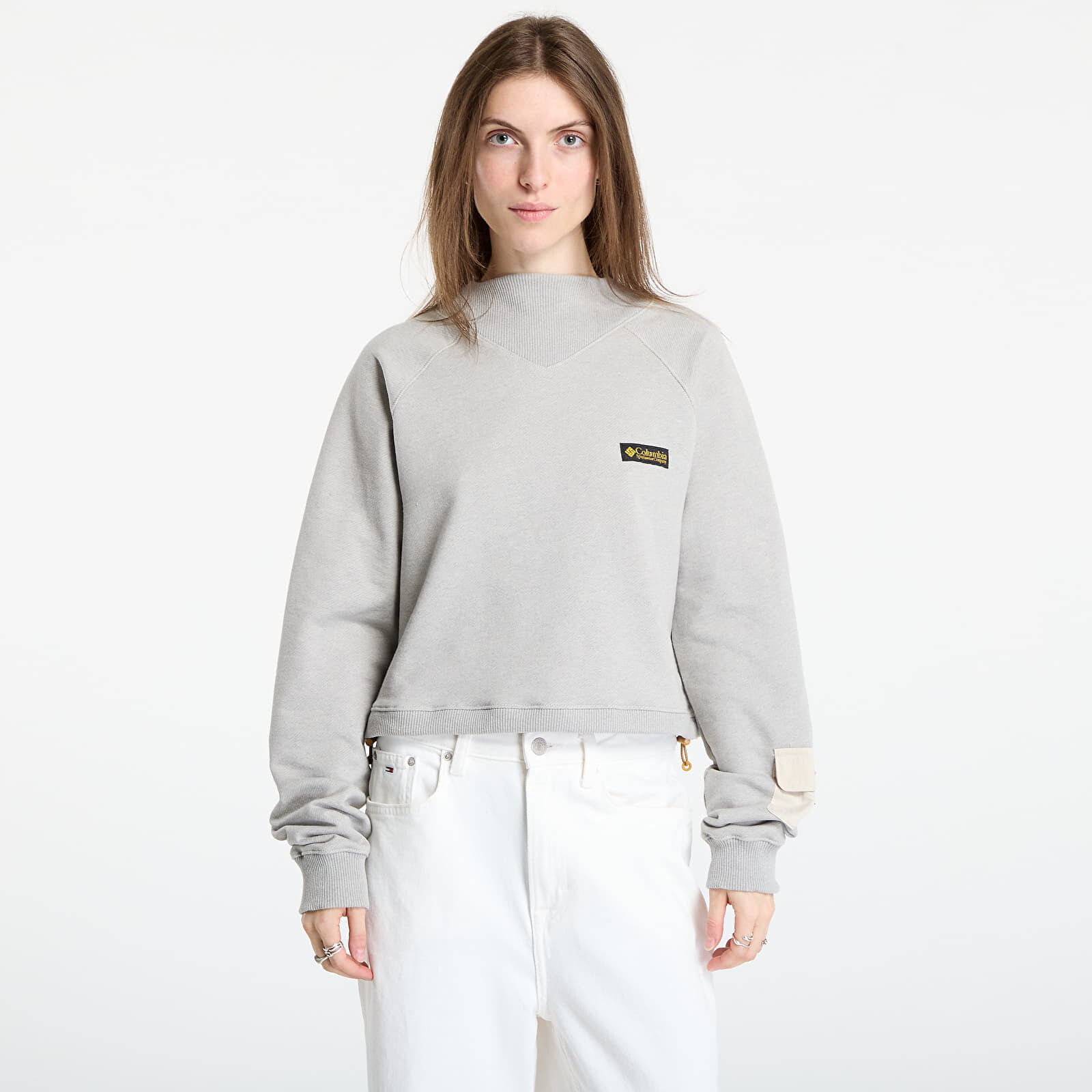 Mikina Columbia High Cascades™ Crop French Terry LS Dark Stone L