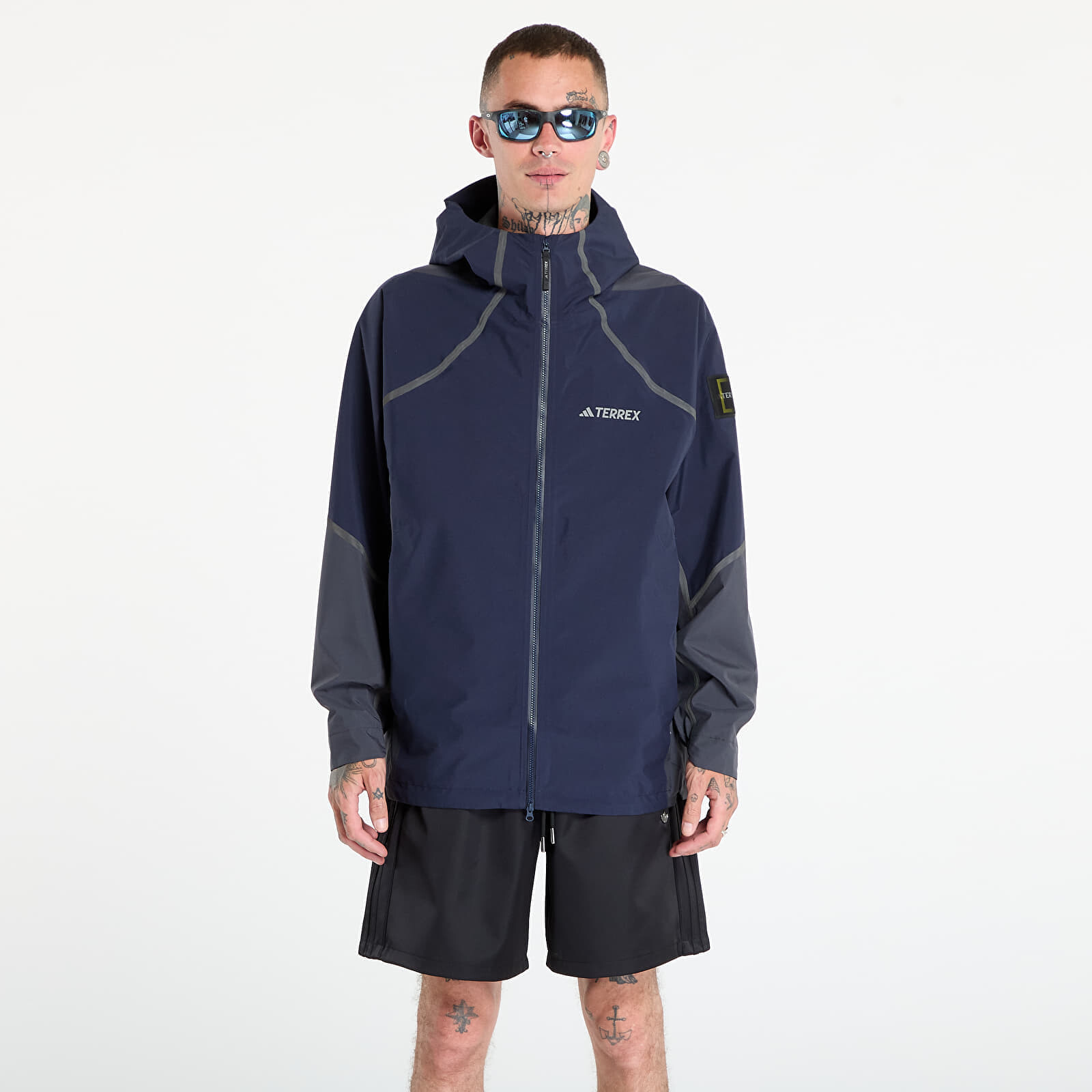 Bunda adidas National Geographic Waterproof Climaproof Rain Jacket Legend Ink L